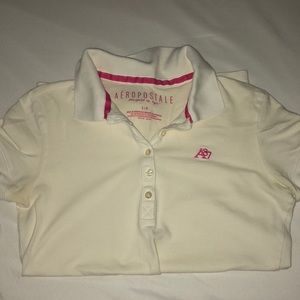 Aeropostale white polo